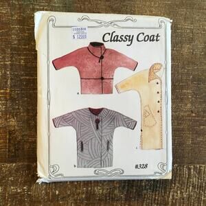 Design and Sew Sewing Pattern 328 Classy Jacket 90s y2k Oversize Coat 4-26 UNCUT